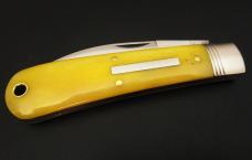 Great Eastern Cutlery Tidioute #47 Viper Smooth Yellow Bone SFO Circle A Knives GEC 470123