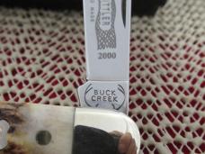 Buck Creek 2000 Swell Center Stag Handle Whittler 