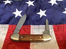 Vintage J A Henckels 2 Blade Canoe w/ Wood Handles -NM