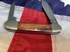 Vintage J A Henckels 2 Blade Canoe w/ Wood Handles -NM