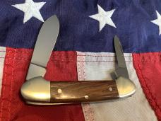 Vintage J A Henckels 2 Blade Canoe w/ Wood Handles -NM