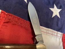 Vintage J A Henckels 2 Blade Canoe w/ Wood Handles -NM
