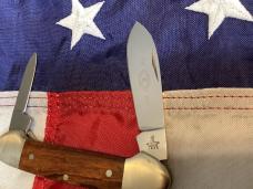 Vintage J A Henckels 2 Blade Canoe w/ Wood Handles -NM