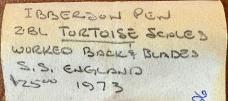 Ibberson Pen Knife By Stan Shaw, Tortoise Shell Scales, Sheffield England, Unused