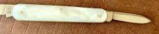 Sheffield England Sleeveboard Knife, Imitation Mother of Pearl Scales, Unused