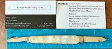 Sheffield England Sleeveboard Knife, Imitation Mother of Pearl Scales, Unused