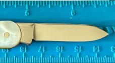 Sheffield England Sleeveboard Knife, Imitation Mother of Pearl Scales, Unused