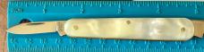 Sheffield England Sleeveboard Knife, Imitation Mother of Pearl Scales, Unused