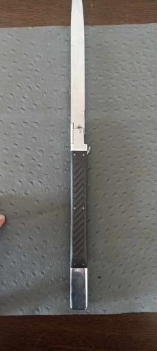 Armenian doctor knife 17 inch with carbon handles  Picklock Auto 