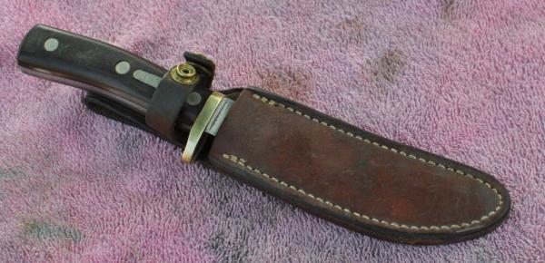Schrade Walden Old Timer 165 With Factory Sheath Handled But No Sign Of Use Slight Honing