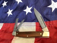 Vintage Hand Forged J A Henckels Whittler Pocket Knife (Mdl# 1913) w/ Wood Handles