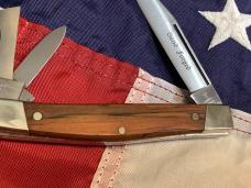Vintage Hand Forged J A Henckels Whittler Pocket Knife (Mdl# 1913) w/ Wood Handles