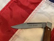 Vintage Hand Forged J A Henckels Whittler Pocket Knife (Mdl# 1913) w/ Wood Handles