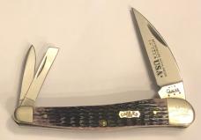 New in Original Display 2004 Case Purple Seahorse Whittler with COA