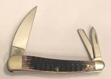 New in Original Display 2004 Case Purple Seahorse Whittler with COA