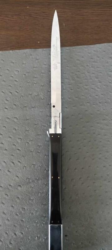 Armenian Doctor Knives 17 inch Picklock Auto buffalo horn handles