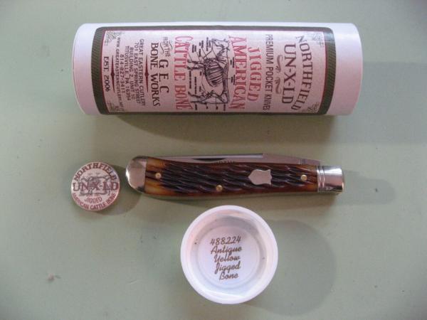 GEC 488224 NORTHFIELD SLIM DOG JACK ANTIQUE YELLOW JIGGED BONE #2
