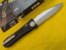 NIB SOG SE-61 Spec Elite II Automatic Knife (4" Satin) Made in USA