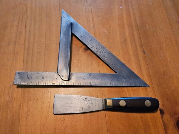 Simmons Hardware Keen Kutter Tools - Putty Knife - Miter Square - Vintage 1900-1940 - St Louis, MO