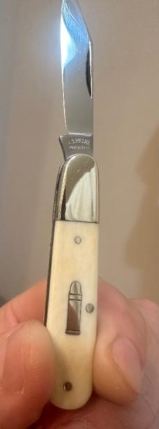 Vintage AG Russell CM-4 Baby Barlow Bullet w/ Pre Ban Ivory Handles Limited Edition.  Absolute Mint!