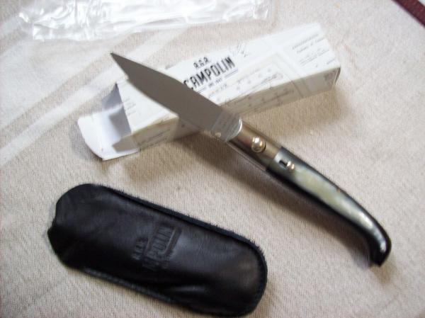 A.G.A. Campolin Pattada Scarce Italian Automatic Brazilian Horn UNUSED W/Pouch & Box A.G.A. Campolin Pattada Scarce Italian Automatic Brazilian Horn UNUSED W/Pouch & Box