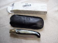 A.G.A. Campolin Pattada Scarce Italian Automatic Brazilian Horn UNUSED W/Pouch & Box