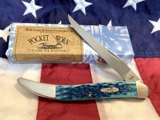 2007 Case xx Large Toothpick (MDL# 610098 SS) & Carribean Blue Bone Handles -NOS in M/NM