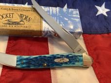 2007 Case xx Large Toothpick (MDL# 610098 SS) & Carribean Blue Bone Handles -NOS in M/NM