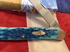 2007 Case xx Large Toothpick (MDL# 610098 SS) & Carribean Blue Bone Handles -NOS in M/NM
