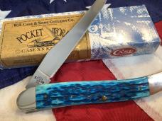 2007 Case xx Large Toothpick (MDL# 610098 SS) & Carribean Blue Bone Handles -NOS in M/NM