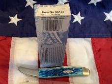 2007 Case xx Large Toothpick (MDL# 610098 SS) & Carribean Blue Bone Handles -NOS in M/NM