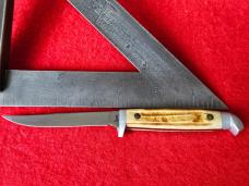 1958-1960 Queen Cutlery #85 Bird and Trout Knife - Q Steel - Rare Stamp