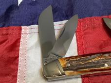 1985 Bulldog Brand Tobacco Congress w/ Gnarly Stag Handles -heavy duty and a beauty -NOS