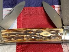 1985 Bulldog Brand Tobacco Congress w/ Gnarly Stag Handles -heavy duty and a beauty -NOS
