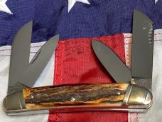 1985 Bulldog Brand Tobacco Congress w/ Gnarly Stag Handles -heavy duty and a beauty -NOS
