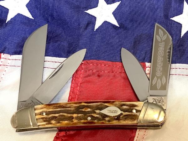 1985 Bulldog Brand Tobacco Congress w/ Gnarly Stag Handles -heavy duty and a beauty -NOS 1985 Bulldog Brand Tobacco Congress w/ Gnarly Stag Handles -heavy duty and a beauty -NOS