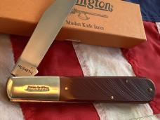 Remington Musket Series 5" Daddy Barlow Knife w/ Derlin Handles Musket shield -NOS in orig box 