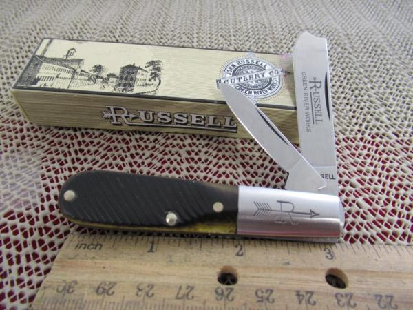 Russell Green River Works Brown Bone, Razor, Barlow By Boker Russell Green River Works Brown Bone, Razor, Barlow By Boker