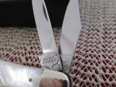 Buck Creek Swell Center Pearl Handle Whittler 