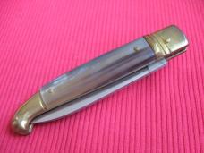 Vintage Italian Brazilian Horn Leverlock Switchblade Knife