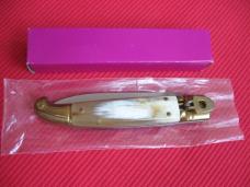 Vintage Italian Brazilian Horn Leverlock Switchblade Knife