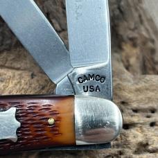 Vintage USA Camco  Robeson 771 Stockman 3 Blade Folding Pocket Knife (44)