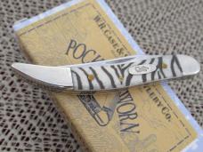 Case XX 2005 Lepard Skin Bone Tiny Texas Toothpick Pattern # 610096 SS