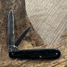 Vintage Remington USA 2 blade jack black handle folding  pocket knife (53)