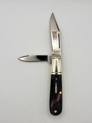 Marbles MR684 Bullet Barlow pocket Knife  Checkered Bone Handle  #51