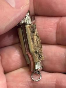 Beautiful 1960’s Stag Miniature Switchblade Knife, Keychain Size, Italy
