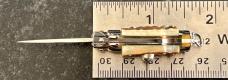 Beautiful 1960’s Stag Miniature Switchblade Knife, Keychain Size, Italy