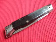 Vintage Italian INDIANA 8" Slant Bolster HORN Switchblade Knife