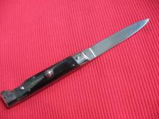 Vintage Italian INDIANA 8" Slant Bolster HORN Switchblade Knife