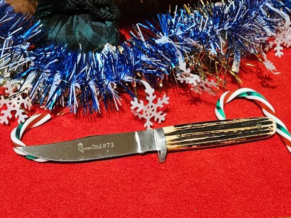 Queen Cutlery #73 - 1954-1970 Barehead Bone Stag Hunter